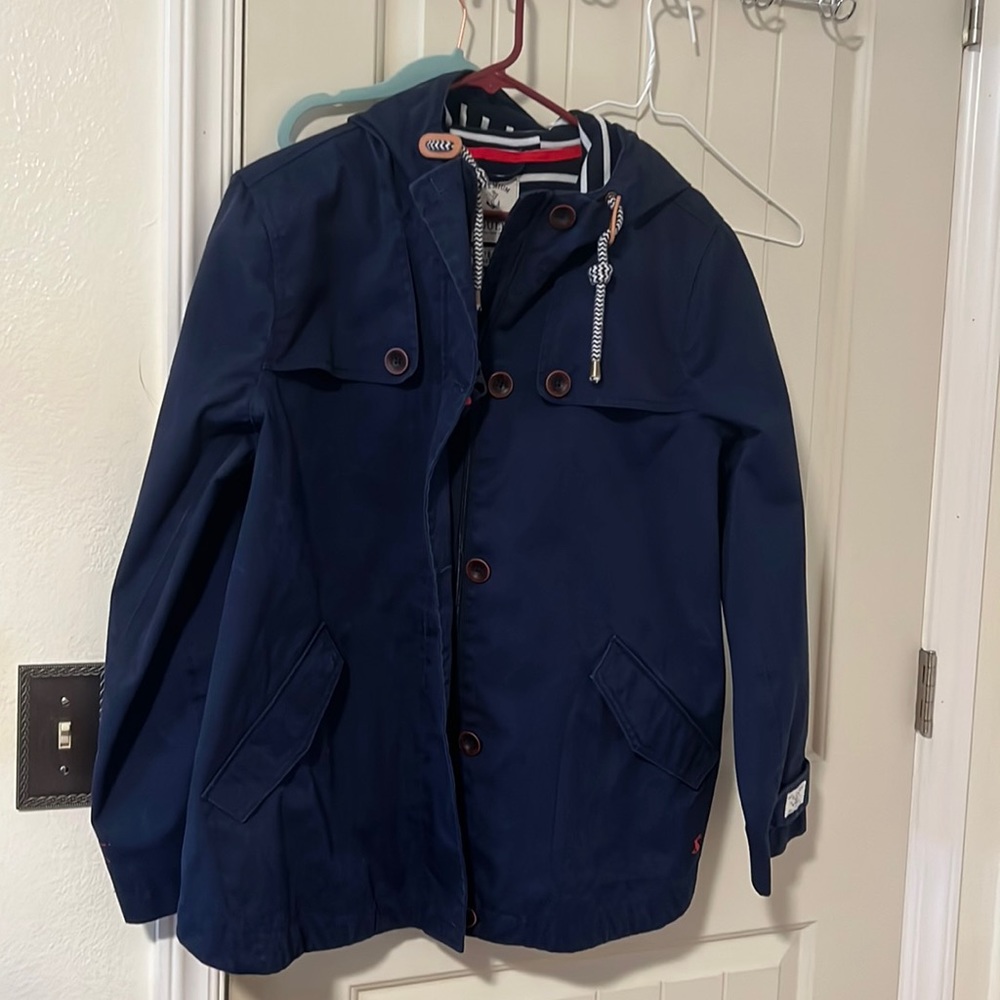 Joules dark blue raincoat